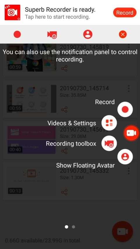 Mobile Recorder -Screen Video Images Edit ( VIP ) screenshot 8