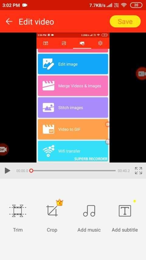Mobile Recorder -Screen Video Images Edit ( VIP ) screenshot 2