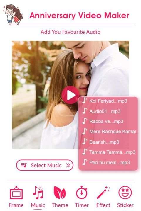 anniversary Video Maker With Song & Music स्क्रीनशॉट 5