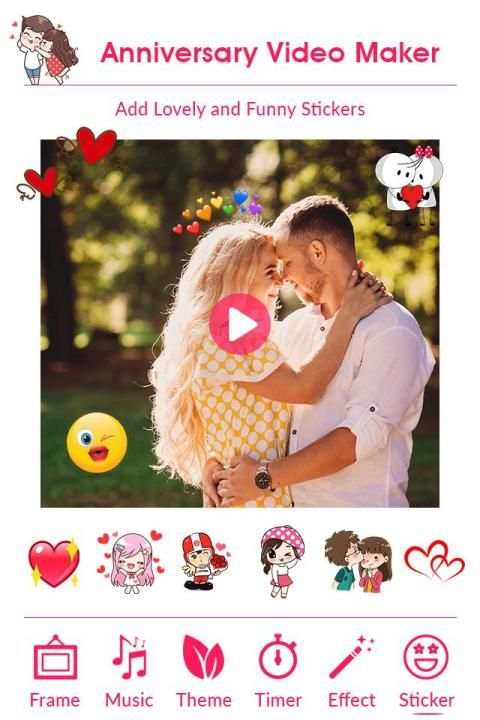 anniversary Video Maker With Song & Music स्क्रीनशॉट 1