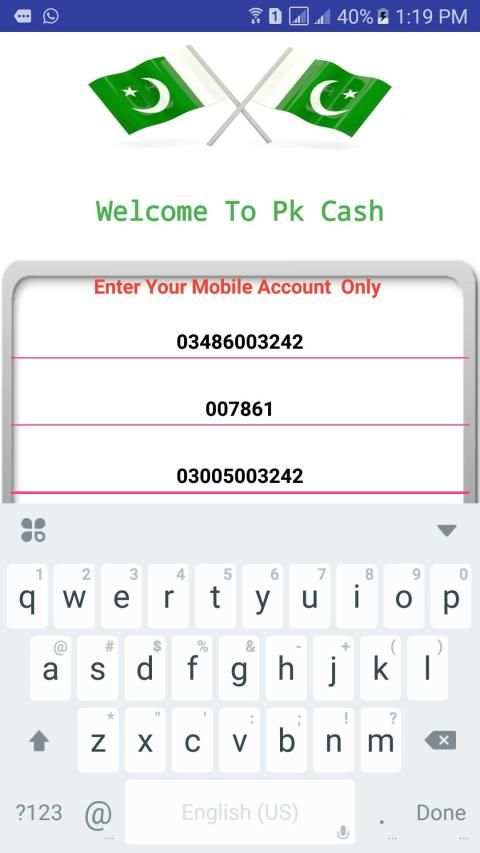 Pak Cash स्क्रीनशॉट 2