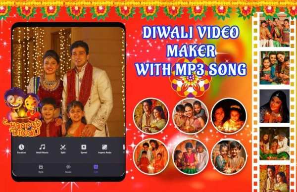 Diwali Video Maker With Mp3 Song screenshot 1
