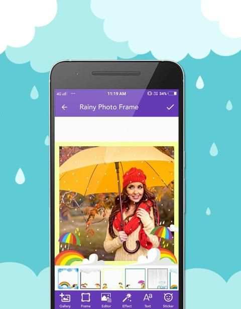 Rainy Video Maker With Music स्क्रीनशॉट 2