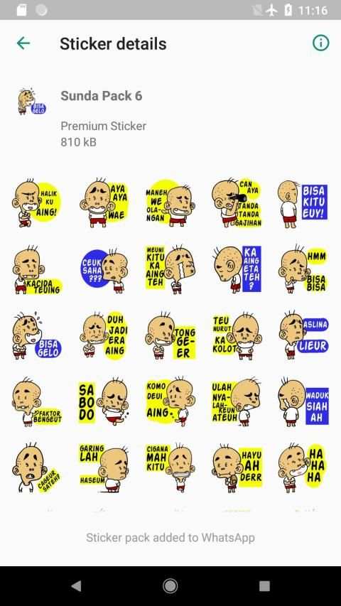 Sticker Sunda Kocak Terbaru WAStickerApps screenshot 5
