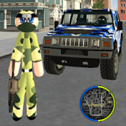 US Army Ninja Stickman Rope Hero Counter Attack आइकन