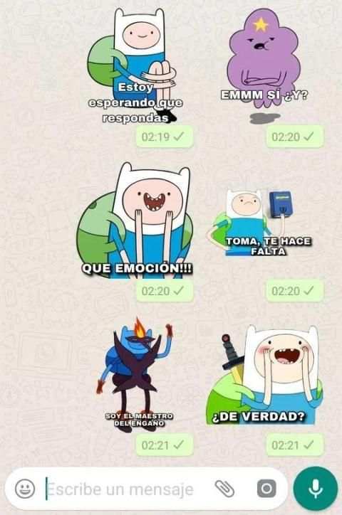 Stickers Hora de Aventura para WhatsApp (español) screenshot 1