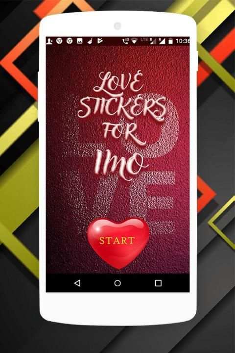 Love Stickers for IMO screenshot 11
