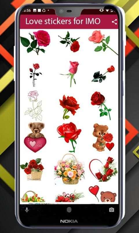 Love Stickers for IMO screenshot 1