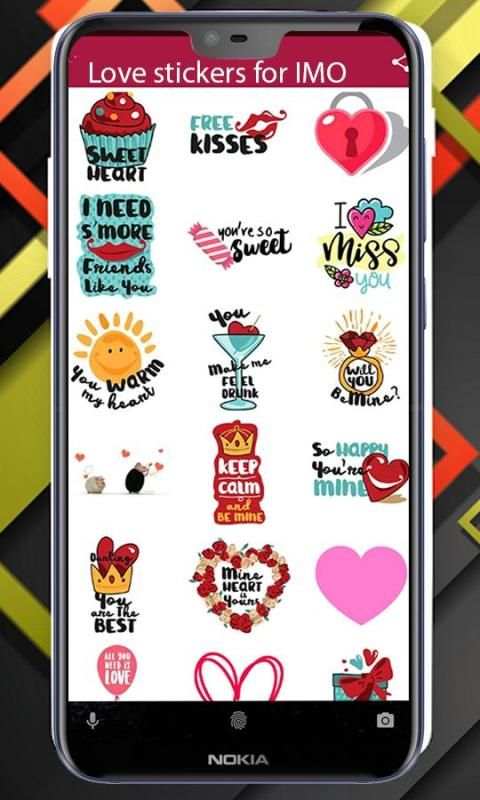 Love Stickers for IMO screenshot 5