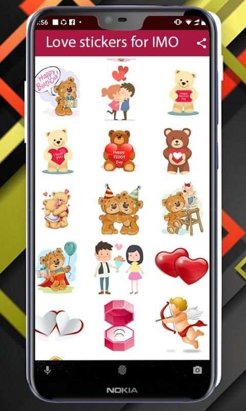 Love Stickers for IMO screenshot 3