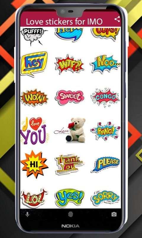 Love Stickers for IMO screenshot 2