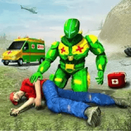 US Army Robot Hero Ambulance Robot Games आइकन