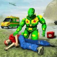 US Army Robot Hero Ambulance Robot Games