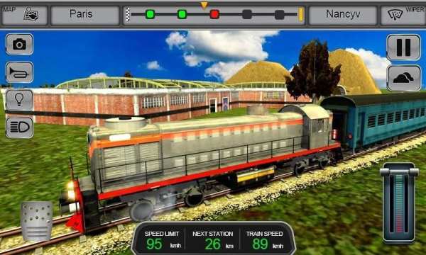 Euro Train Driver Sim 3D - free train driving game स्क्रीनशॉट 2