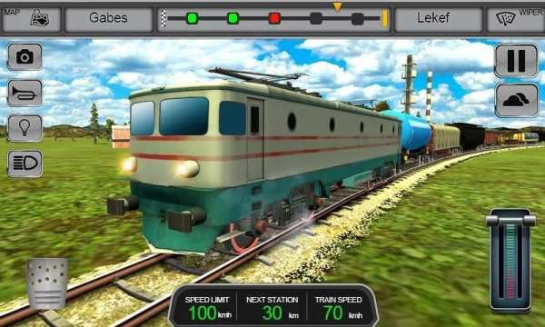 Euro Train Driver Sim 3D - free train driving game स्क्रीनशॉट 1