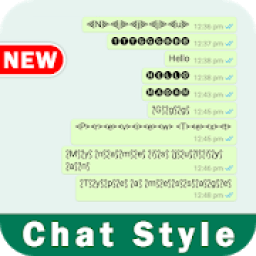 Chat Styles for WhatsApp : Stylish Text Message आइकन