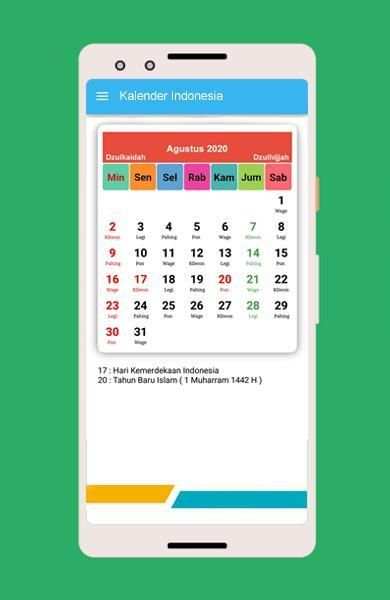 Kalender Indonesia 2019-2020 3 تصوير الشاشة
