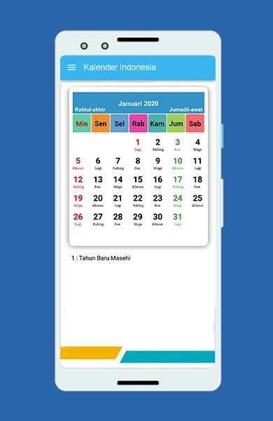Kalender Indonesia 2019-2020 2 تصوير الشاشة