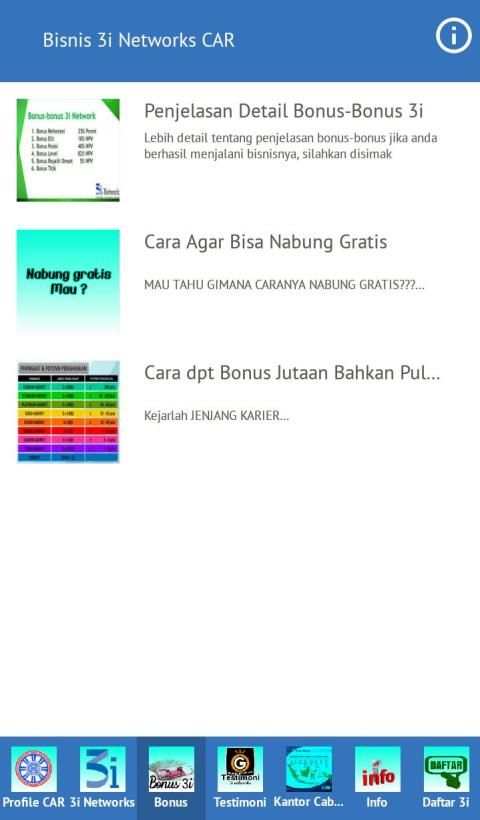 Bisnis 3i Networks CAR screenshot 5