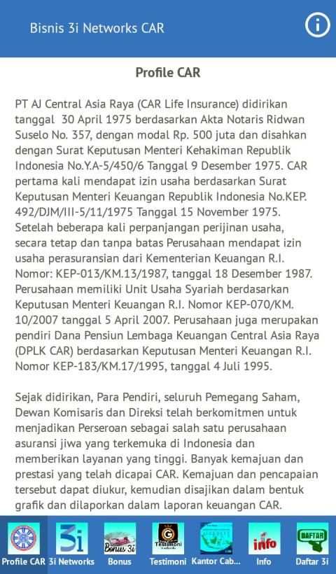 Bisnis 3i Networks CAR screenshot 7