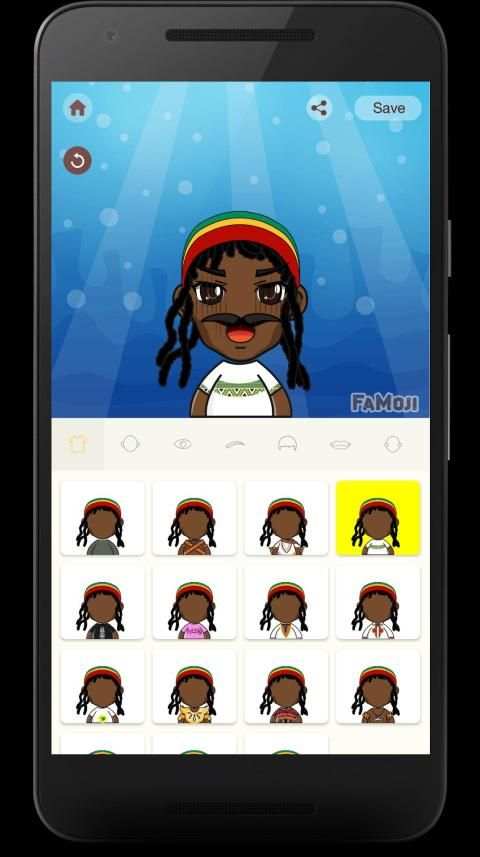 FaMoji Maker - Face Moji Meme for African Emoticon screenshot 5