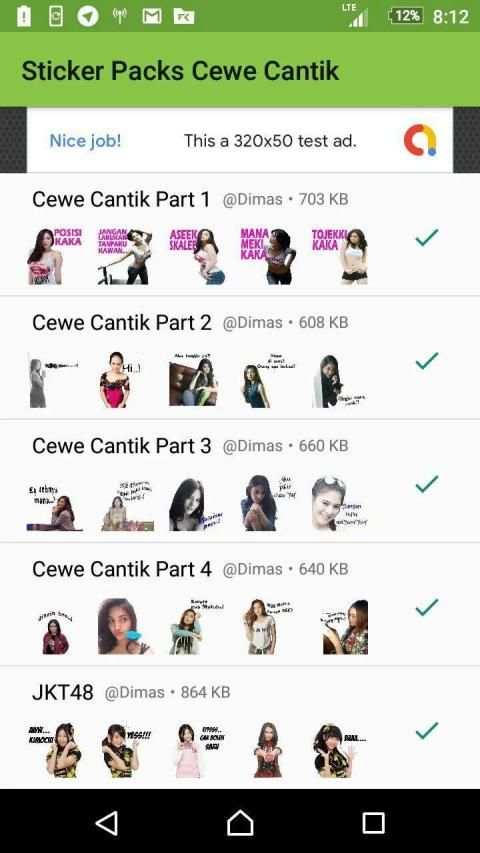 Sticker Cewe Cantik Lucu For Whatsapp screenshot 5
