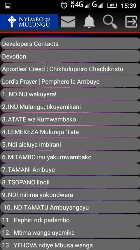 Nyimbo Za Mulungu (Chewa Hymns) screenshot 8