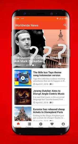 WorldWide News स्क्रीनशॉट 4