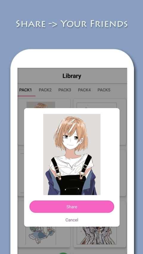 Anime - Paint by Numbers screenshot 1