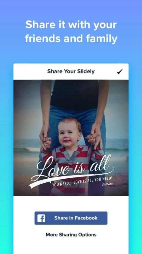 Slidely Show Video Greetings 1 تصوير الشاشة
