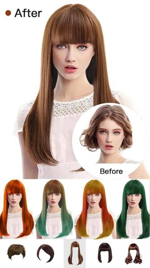 Hair Style Salon&Color Changer स्क्रीनशॉट 1