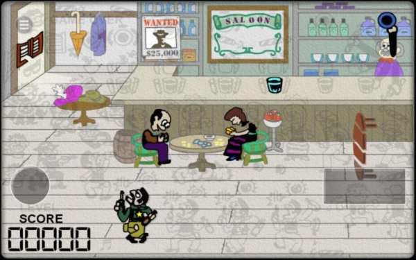 웨스턴 바(80년대 액정게임기, CG-300) screenshot 2