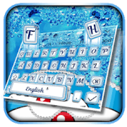 ikon Blue Cat Shiny Diamond Keyboard Theme*