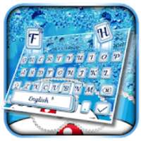 Blue Cat Shiny Diamond Keyboard Theme*