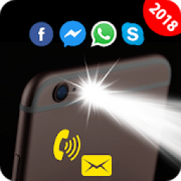 Flash on call and SMS &amp; Flash notification 2019 icon