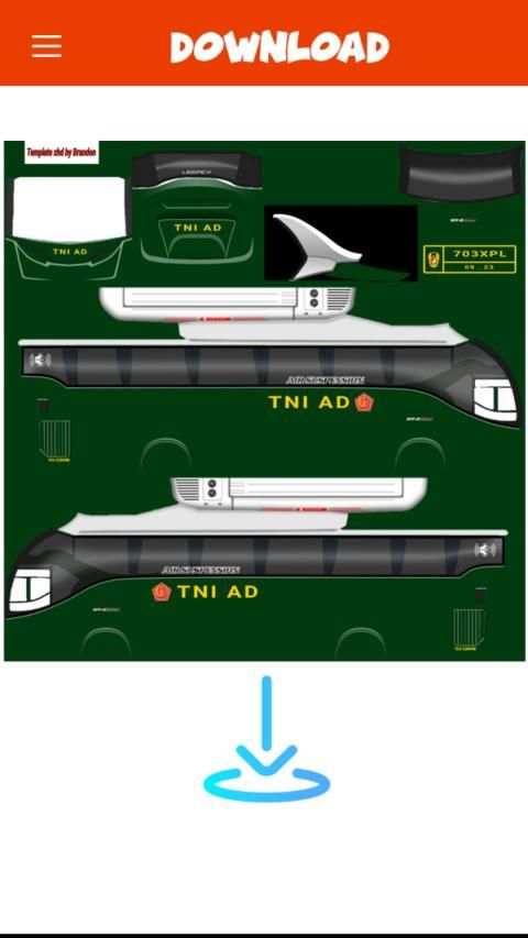 Livery Bussid TNI screenshot 3