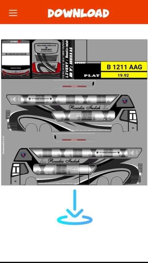 Livery Bussid TNI screenshot 1