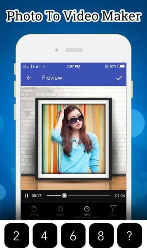 Photo To Video Maker With Music स्क्रीनशॉट 1