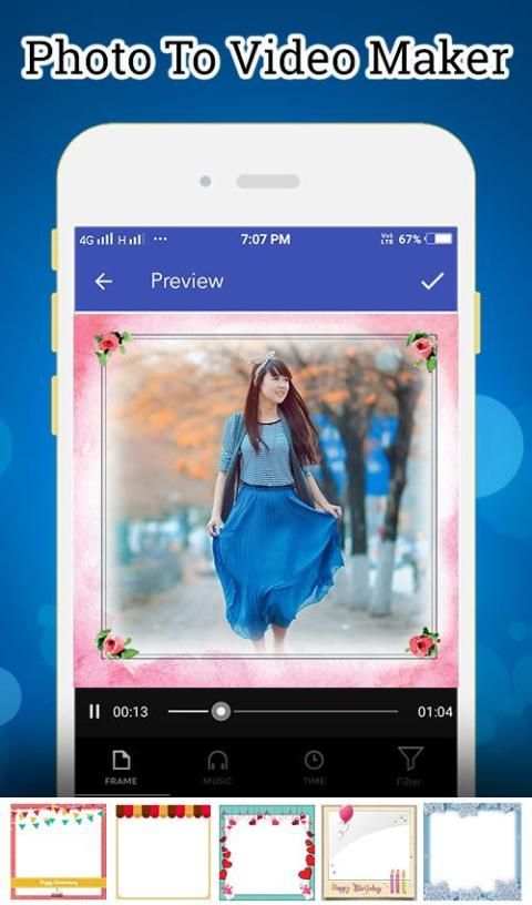 Photo To Video Maker With Music स्क्रीनशॉट 3