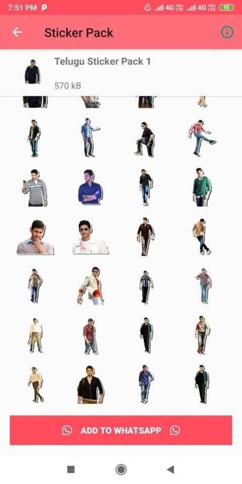 Telugu Sticker for Whatsapp - Telugu WAStickerApps screenshot 3