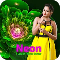 Neon Flowers Photo Editor