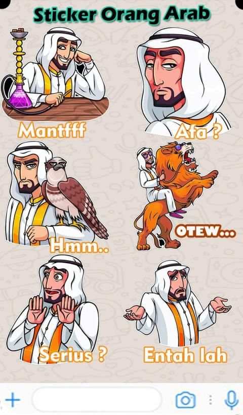 Sticker Kocak Sultan Arab - WaStickersApp screenshot 3