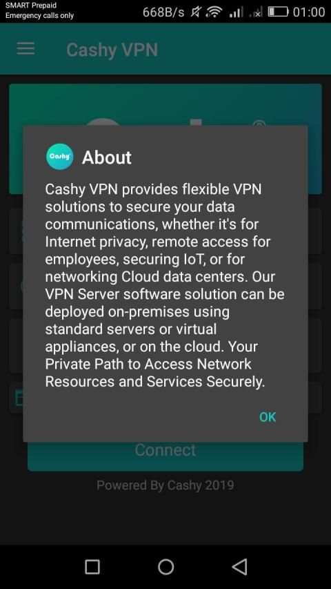 Cashy VPN screenshot 2