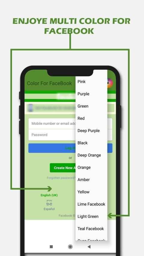 Lite for Facebook | Multi color for FB screenshot 1