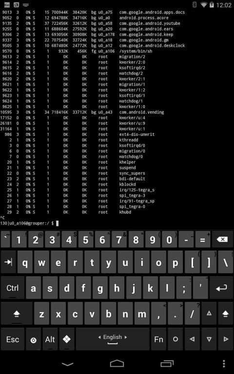 Hacker's Keyboard screenshot 1
