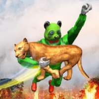 US Army Panda Robot Hero Transform : Animal Rescue