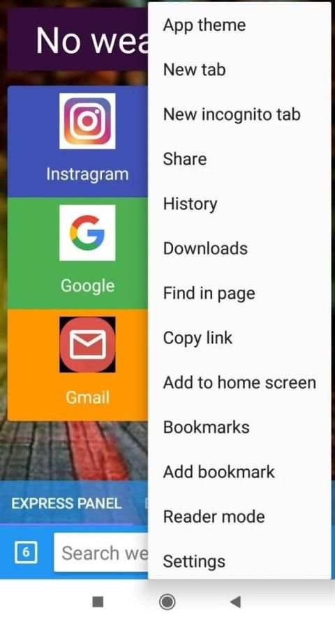 Yes Browser screenshot 1