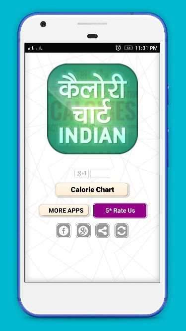 Indian Calorie Chart In Hindi screenshot 3