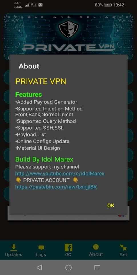 PRIVATE VPN -Fast & Stable Servers स्क्रीनशॉट 1