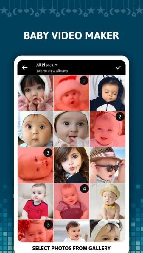Baby Video Maker स्क्रीनशॉट 1